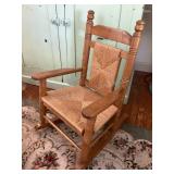 Cracker Barrel childrenï¿½s rope seat rocker,