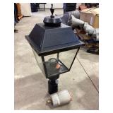 NIB Outdoor lamp post fixture, plastic, 28ï¿½ tall