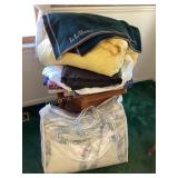 Octogan end table, L.L. Bean blankets & More