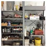 Garage shelf contents