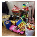 Large group of toys, vintage to modern