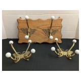 Brass butterfly hooks