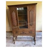 Vintage china hutch with elevated legs