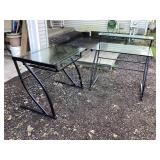 Metal & glass desks