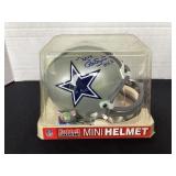 Autographed Dallas Cowboys Mel Renfro mini helmet