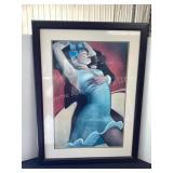 "Scarlet Dancer", 29 1/2x39 1/2"