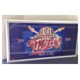 Large Miller Beer Mirror, 39 1/2x21 1/2"