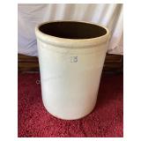 Large 15 gallon crock, 16x21", no damage