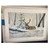 "Sojournï¿½ print by Charles Denault, signed &