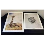 "Young Giraffeï¿½ &ï¿½White Tigerï¿½ prints by