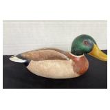 1971 Hand carved & painted wood duck, 11 1/2" long