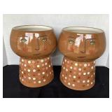 2 Opalhouse ceramic planters, 8x10" tall