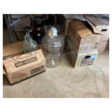 Beer bottles, plastic carboys, brew books and more
