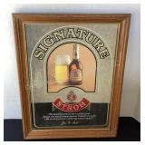Signature Stroh Beer Mirror, 15 1/2x20 1/2"