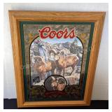 Coors Bighorn Sheep beer mirror,  16x21"