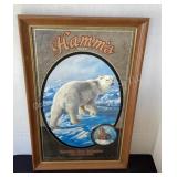 1993 Hammï¿½s Polar Bear beer mirror,