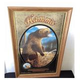 1993 Hammï¿½s American Grizzly Bear beer mirror,