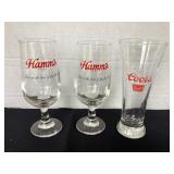 Hammï¿½s Beer & Coors glasses