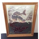 Miller High Life Michigan Fish Beer Mirror,