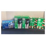 3 new boxed light sets & 2 LED Blue Spotlights