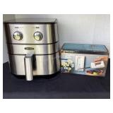 Bella air fryer (TXG-S5M2) & electric knife by