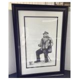 Scott Rice Musician in Paris Picture, 28x39"