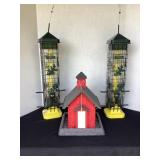 3 bird feeders, like new