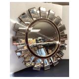 33 1/2" diamter decorative mirror