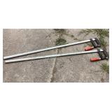 Pair of 53" Bessey Bar Clamps