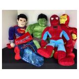 4 super hero stuffs & Captain America stocking,
