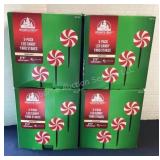 Four 3-packs of LED Candy Cane Yard Stakes, all