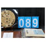 Vintage Button Book And Button Plate