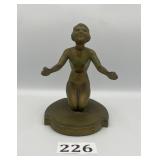 Art Deco Kneeling Woman Bronze Statue