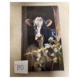 Wall Plaque with Cow Head