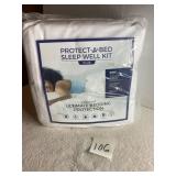 King Mattress pad, encasement protector set