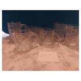 Lot of 6 Mcdonalds Batman Forever Glasses