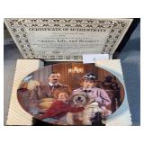 Knowles Collector Plate Annie, Lily, and Rooster