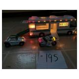 Hess Truck with Motorcycle and Car