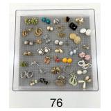 Lot of 40 Clip On/Screw Back Earrings Lot