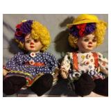 Rosie & Rags Clowning around Twins  w/certificate