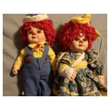 Rosie & Rags - pocelain faces and hands