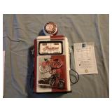 Hamilton Collection Indian motorcycle gas pump