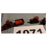IH front loader tractor w/ wagon and IH tractor