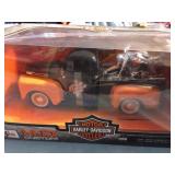 Harley Davidson 1948 Ford truck & 1958 Duo Glide