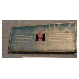 Vintage metal IH tractor plate