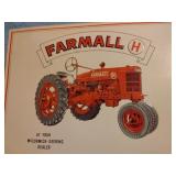 Farmall H metal sign