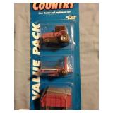 Case tractor and implement set