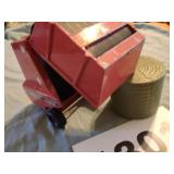 Case IH hay bailer w/ hay bale