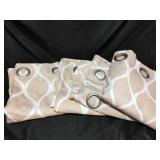 4 long curtains ( no exact size)