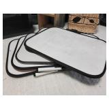 5 mini white b9ards, shadow box, Home decor